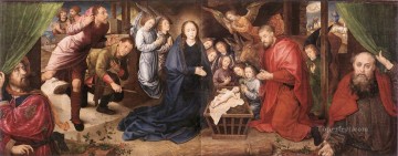 Hugo van der Goes Painting - Adoración de los pastores Hugo van der Goes